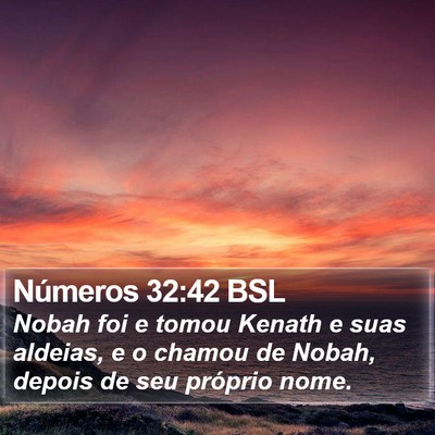 Números 32:42 BSL Bible Verse Image