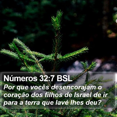 Números 32:7 BSL Bible Verse Image