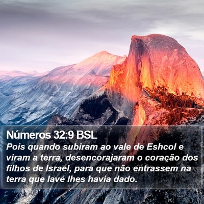 Números 32:9 BSL Bible Verse Image