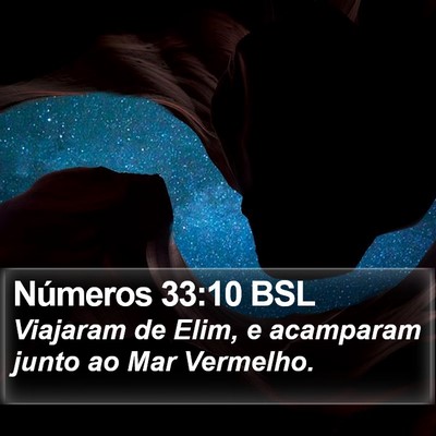 Números 33:10 BSL Bible Verse Image