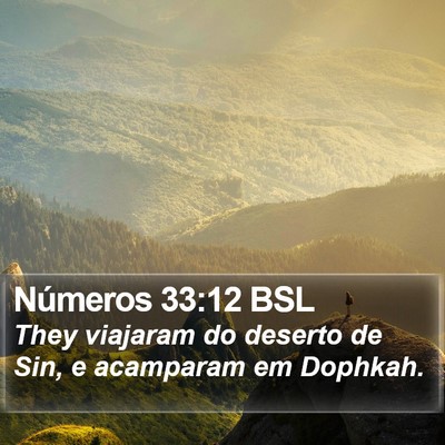 Números 33:12 BSL Bible Verse Image