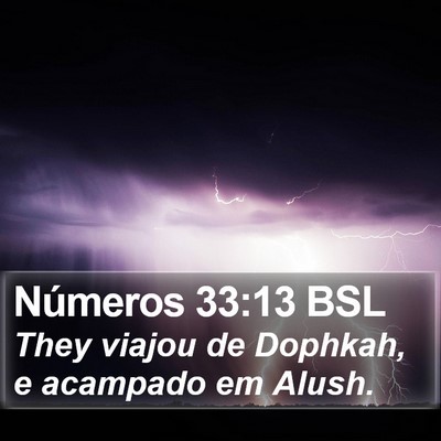 Números 33:13 BSL Bible Verse Image