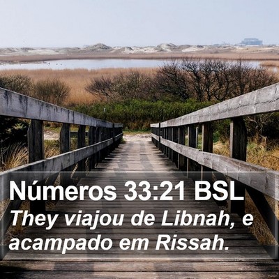 Números 33:21 BSL Bible Verse Image