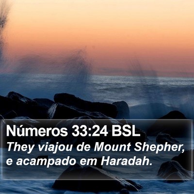 Números 33:24 BSL Bible Verse Image