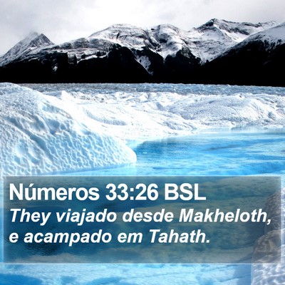Números 33:26 BSL Bible Verse Image