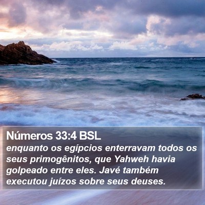 Números 33:4 BSL Bible Verse Image