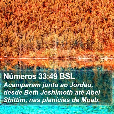 Números 33:49 BSL Bible Verse Image