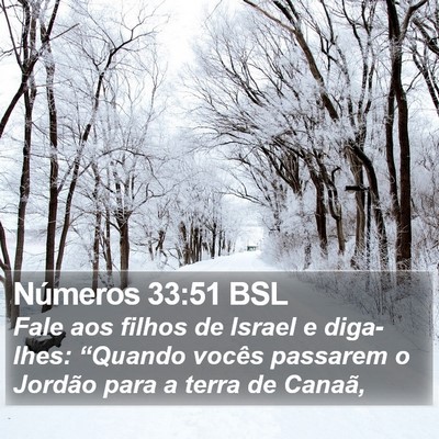 Números 33:51 BSL Bible Verse Image