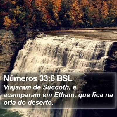 Números 33:6 BSL Bible Verse Image