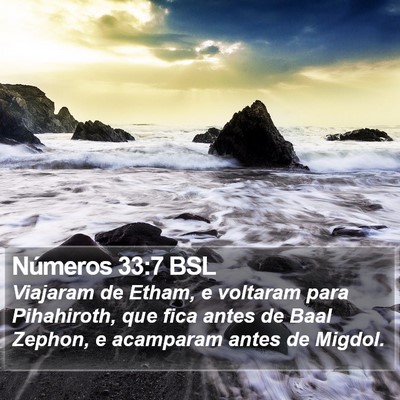 Números 33:7 BSL Bible Verse Image