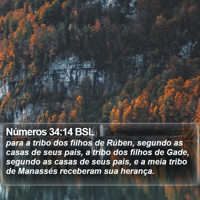 Números 34:14 BSL Bible Verse Image