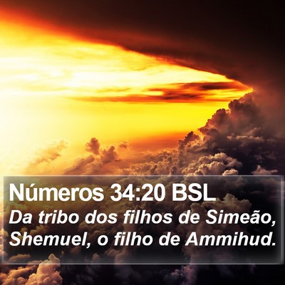 Números 34:20 BSL Bible Verse Image