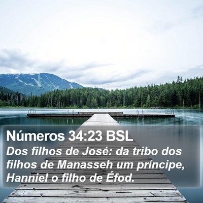 Números 34:23 BSL Bible Verse Image