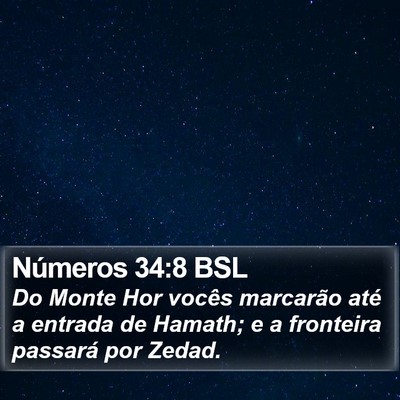 Números 34:8 BSL Bible Verse Image