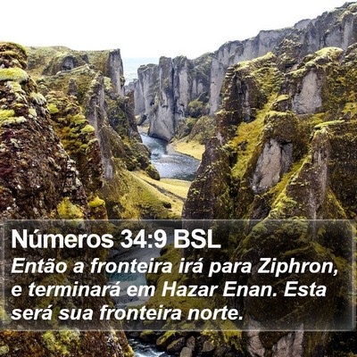 Números 34:9 BSL Bible Verse Image