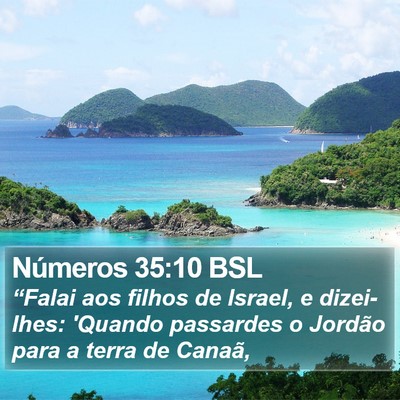 Números 35:10 BSL Bible Verse Image