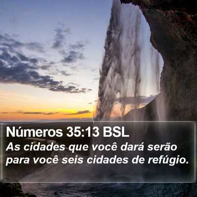 Números 35:13 BSL Bible Verse Image