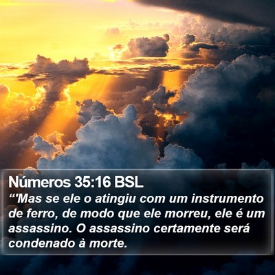 Números 35:16 BSL Bible Verse Image