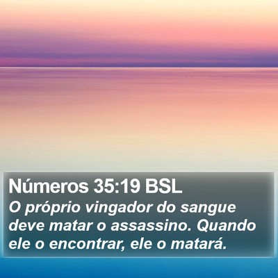 Números 35:19 BSL Bible Verse Image