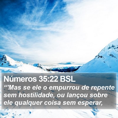 Números 35:22 BSL Bible Verse Image