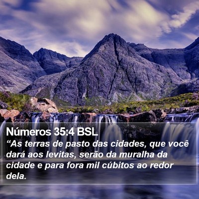 Números 35:4 BSL Bible Verse Image
