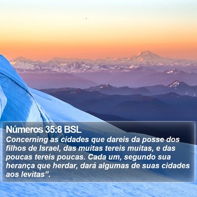 Números 35:8 BSL Bible Verse Image