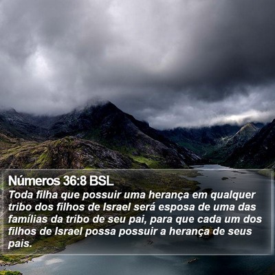 Números 36:8 BSL Bible Verse Image