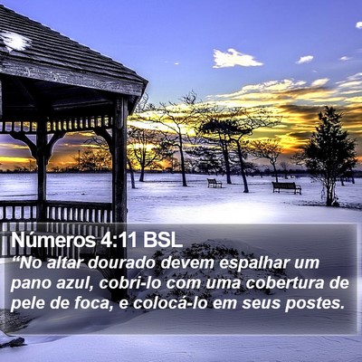 Números 4:11 BSL Bible Verse Image