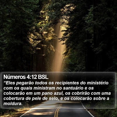 Números 4:12 BSL Bible Verse Image