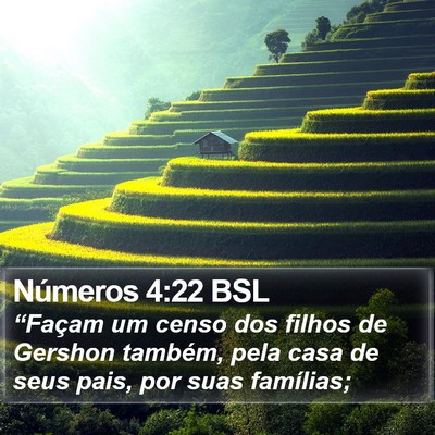 Números 4:22 BSL Bible Verse Image