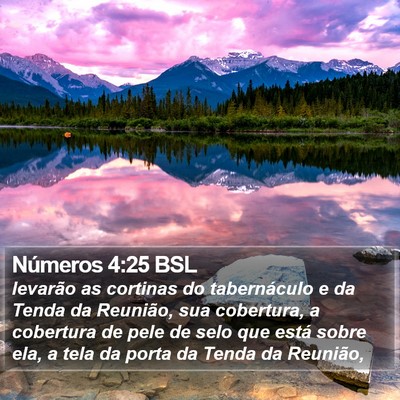 Números 4:25 BSL Bible Verse Image