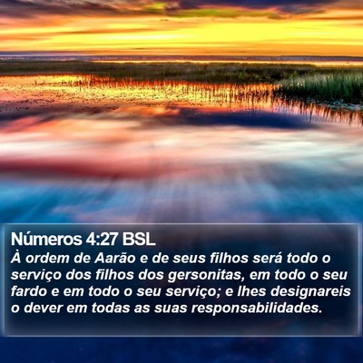 Números 4:27 BSL Bible Verse Image