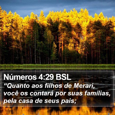 Números 4:29 BSL Bible Verse Image