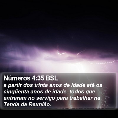 Números 4:35 BSL Bible Verse Image