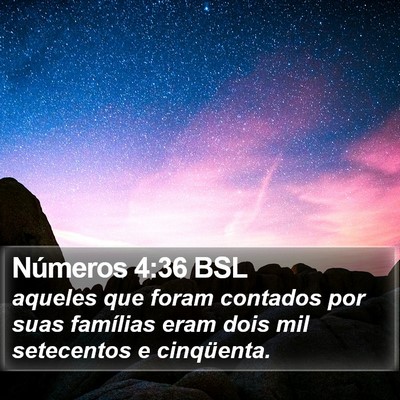 Números 4:36 BSL Bible Verse Image