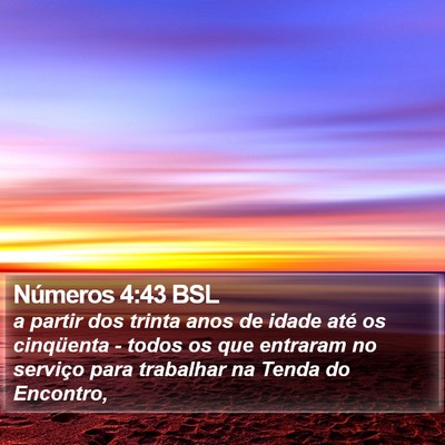 Números 4:43 BSL Bible Verse Image