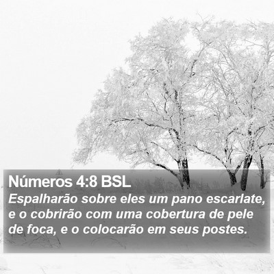 Números 4:8 BSL Bible Verse Image