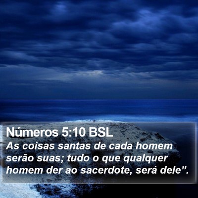 Números 5:10 BSL Bible Verse Image