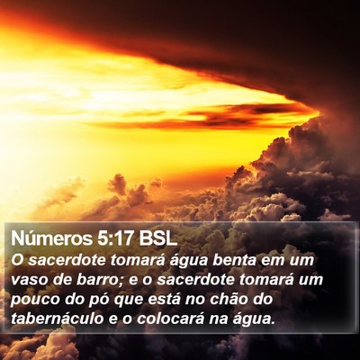 Números 5:17 BSL Bible Verse Image