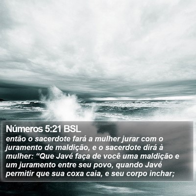 Números 5:21 BSL Bible Verse Image