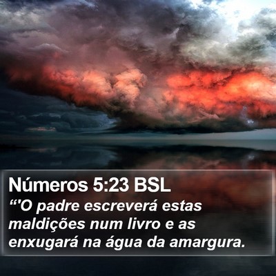 Números 5:23 BSL Bible Verse Image