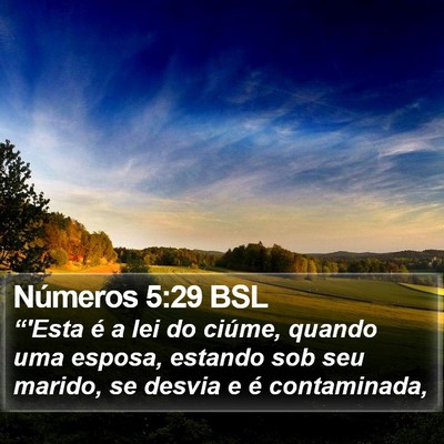 Números 5:29 BSL Bible Verse Image