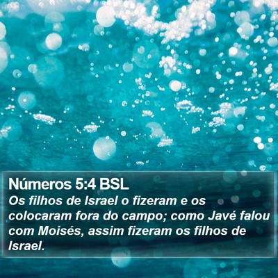 Números 5:4 BSL Bible Verse Image