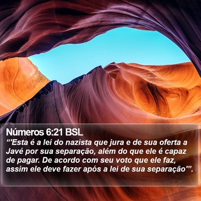 Números 6:21 BSL Bible Verse Image