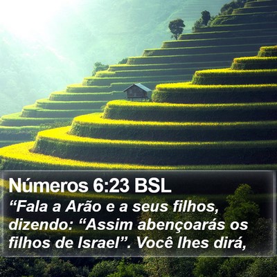 Números 6:23 BSL Bible Verse Image