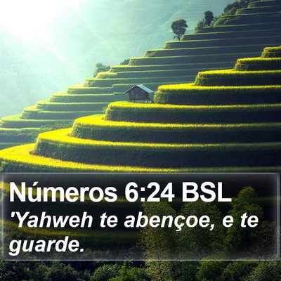 Números 6:24 BSL Bible Verse Image