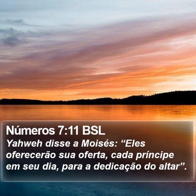 Números 7:11 BSL Bible Verse Image