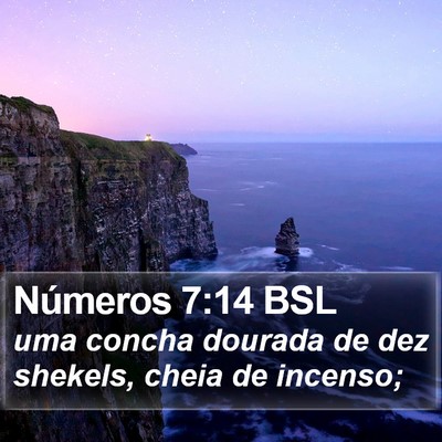 Números 7:14 BSL Bible Verse Image