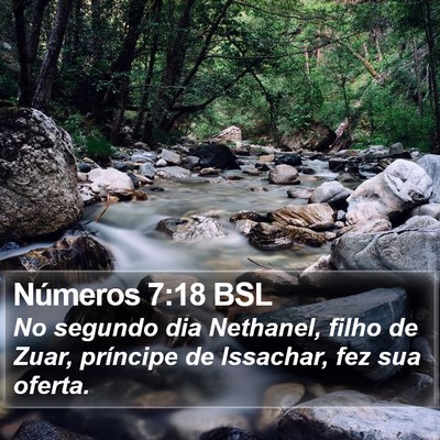 Números 7:18 BSL Bible Verse Image