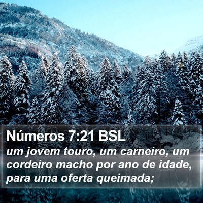 Números 7:21 BSL Bible Verse Image